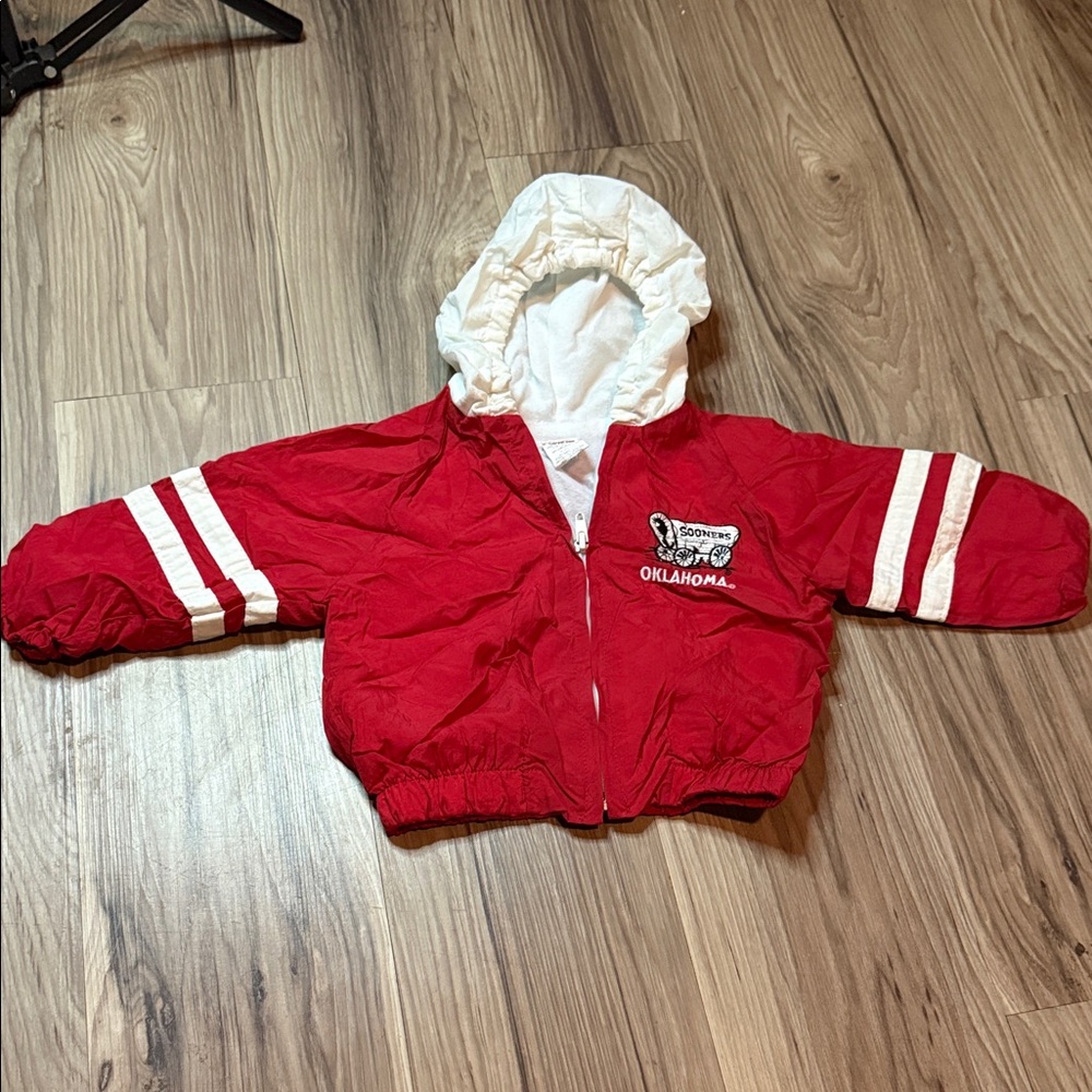 Early 2000’s Oklahoma Sooners Red Hooded Kids Jacket